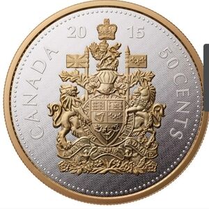 RCM 2015 50c Big Coin Series: Coat of Arms - 5 oz Pure Silver Coin